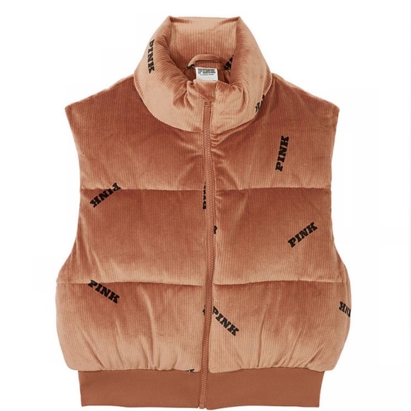 Pink Victoria Secret puff Vest - Picture 1 of 3